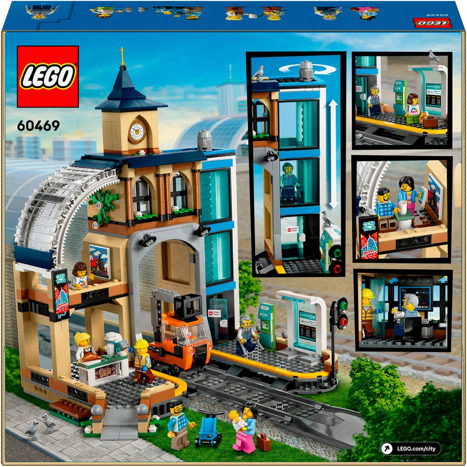 LEGO® Hauptbahnhof (60469), LEGO City Konstruktionsspielsteine, (752 St), Made in Europe