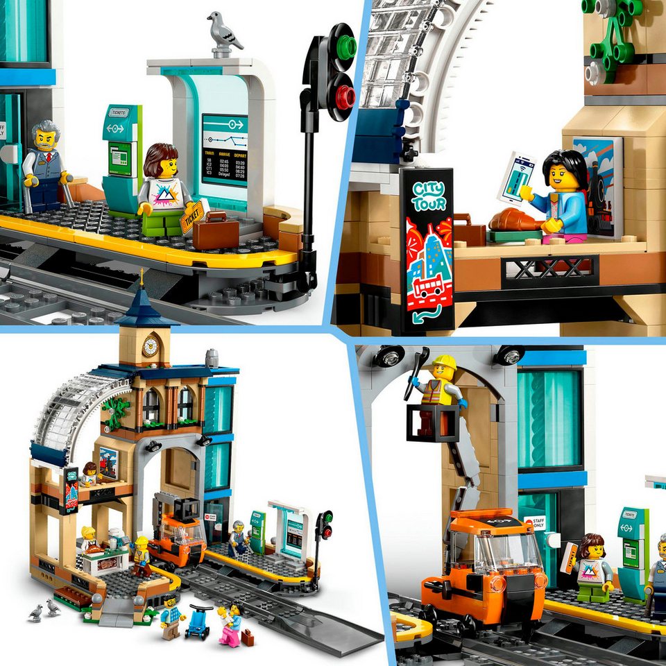LEGO® Hauptbahnhof (60469), LEGO City Konstruktionsspielsteine, (752 St), Made in Europe