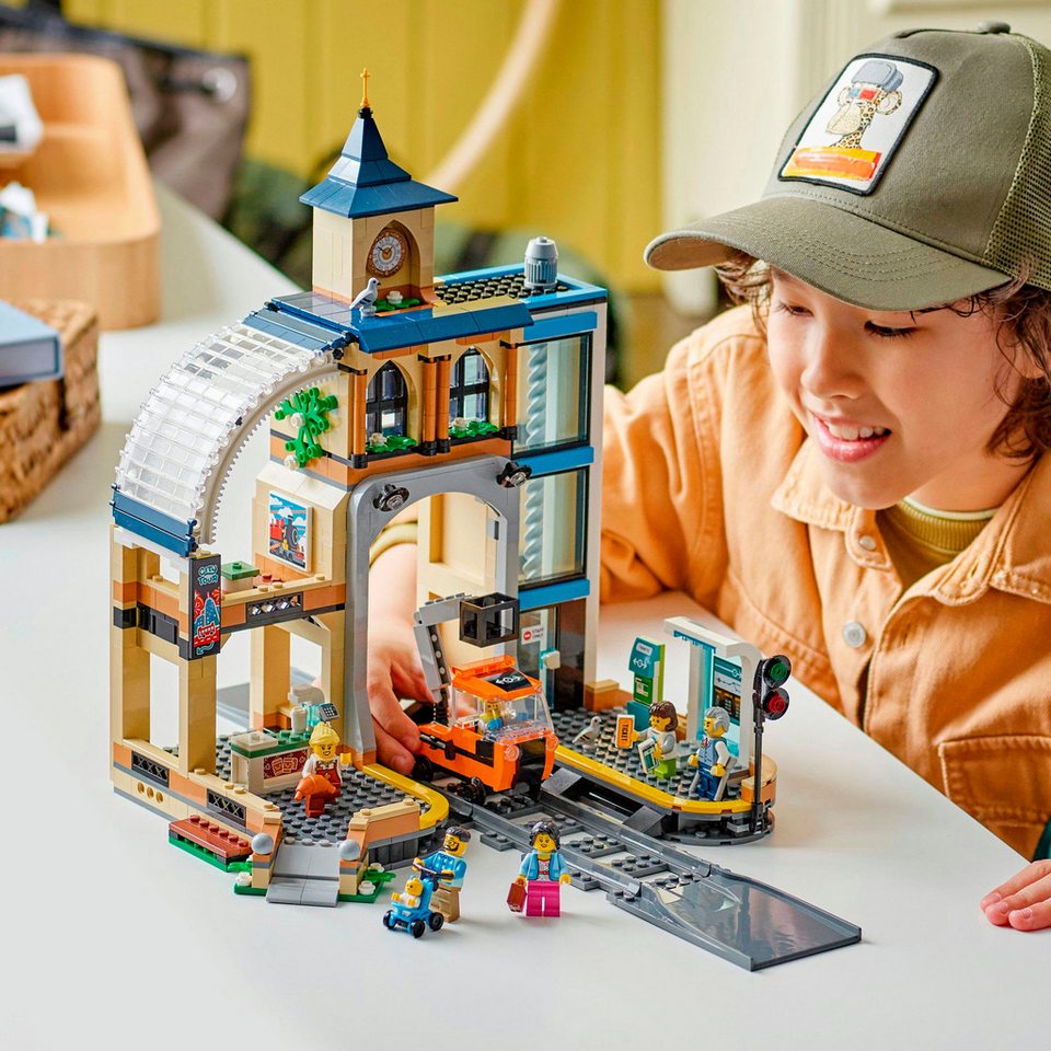 LEGO® Hauptbahnhof (60469), LEGO City Konstruktionsspielsteine, (752 St), Made in Europe