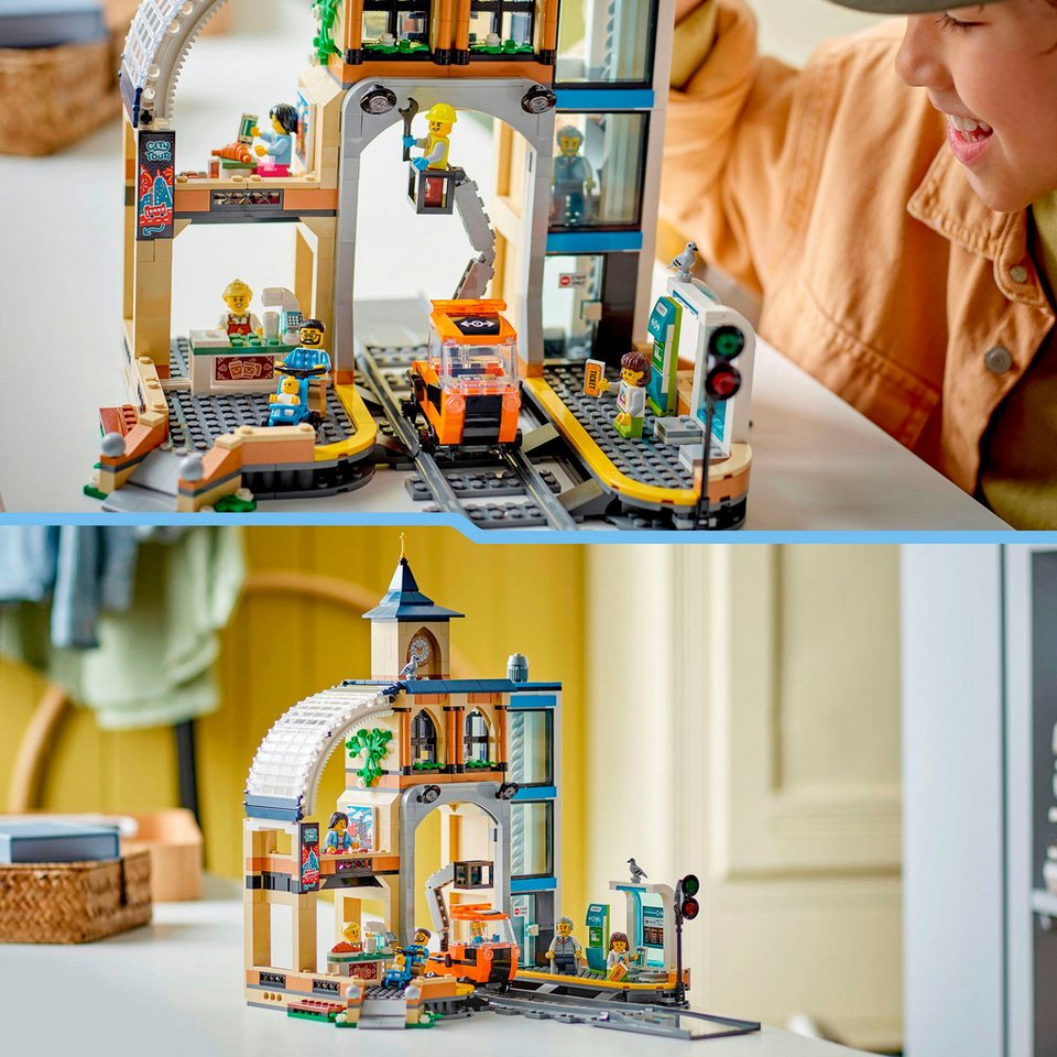 LEGO® Hauptbahnhof (60469), LEGO City Konstruktionsspielsteine, (752 St), Made in Europe