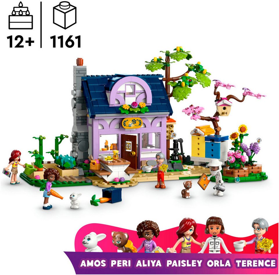 LEGO® Haus und Blumengarten der Imker (42669), LEGO Friends Konstruktionsspielsteine, (1161 St), Made in Europe