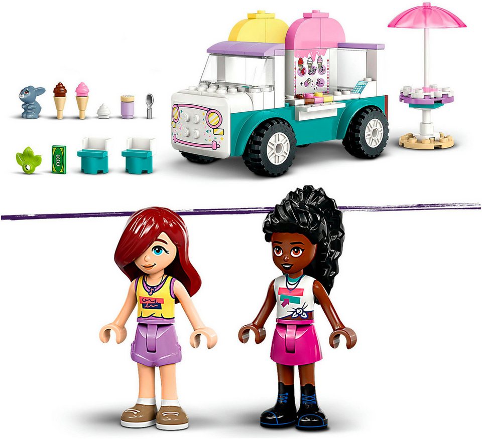 LEGO® Heartlake City Eiswagen (42644), LEGO Friends Konstruktionsspielsteine, (92 St), Made in Europe