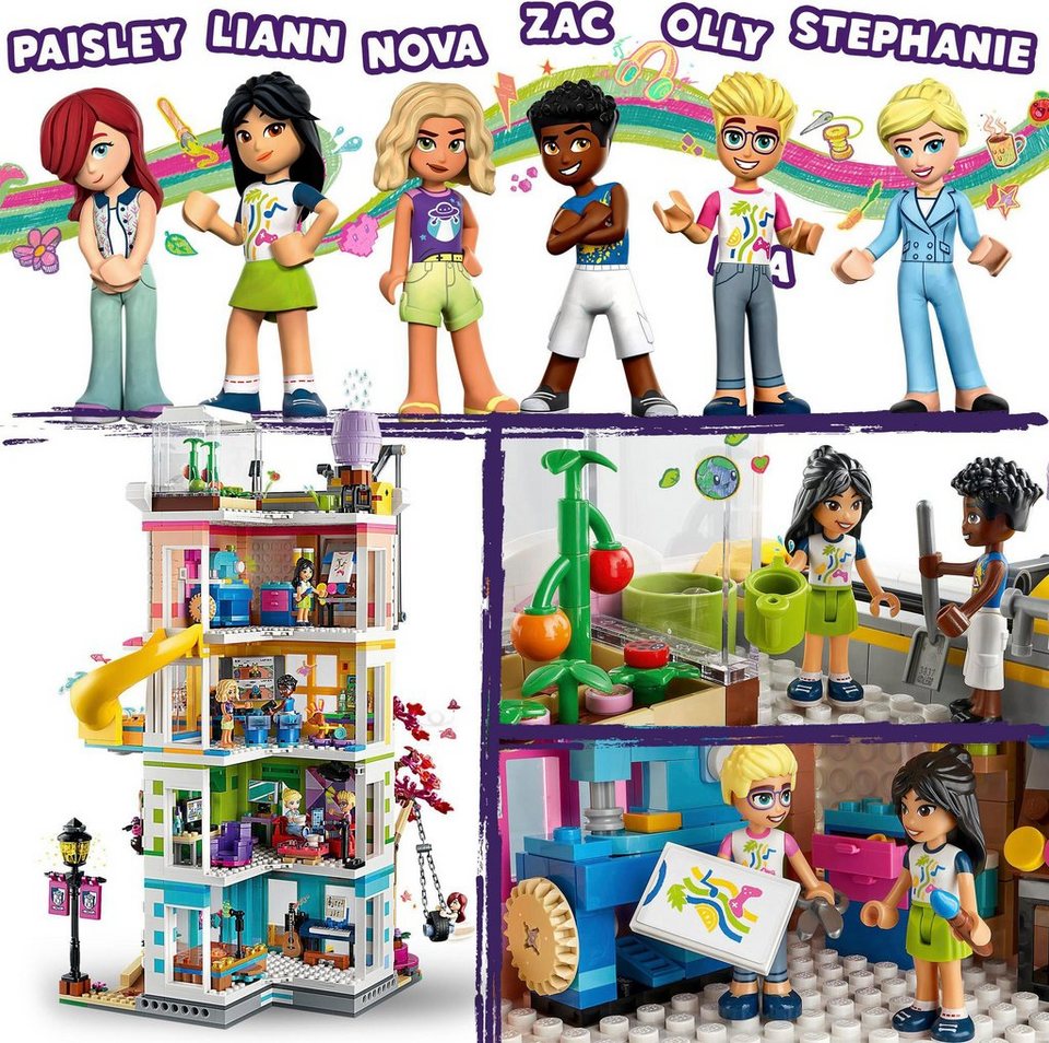 LEGO® Heartlake City Gemeinschaftszentrum (41748), LEGO® Friends Konstruktionsspielsteine, (1513 St), Made in Europe