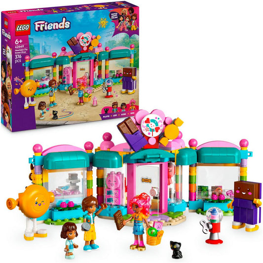 LEGO® Heartlake City Süßwarenladen (42649), LEGO Friends Konstruktionsspielsteine, (376 St), Made in Europe