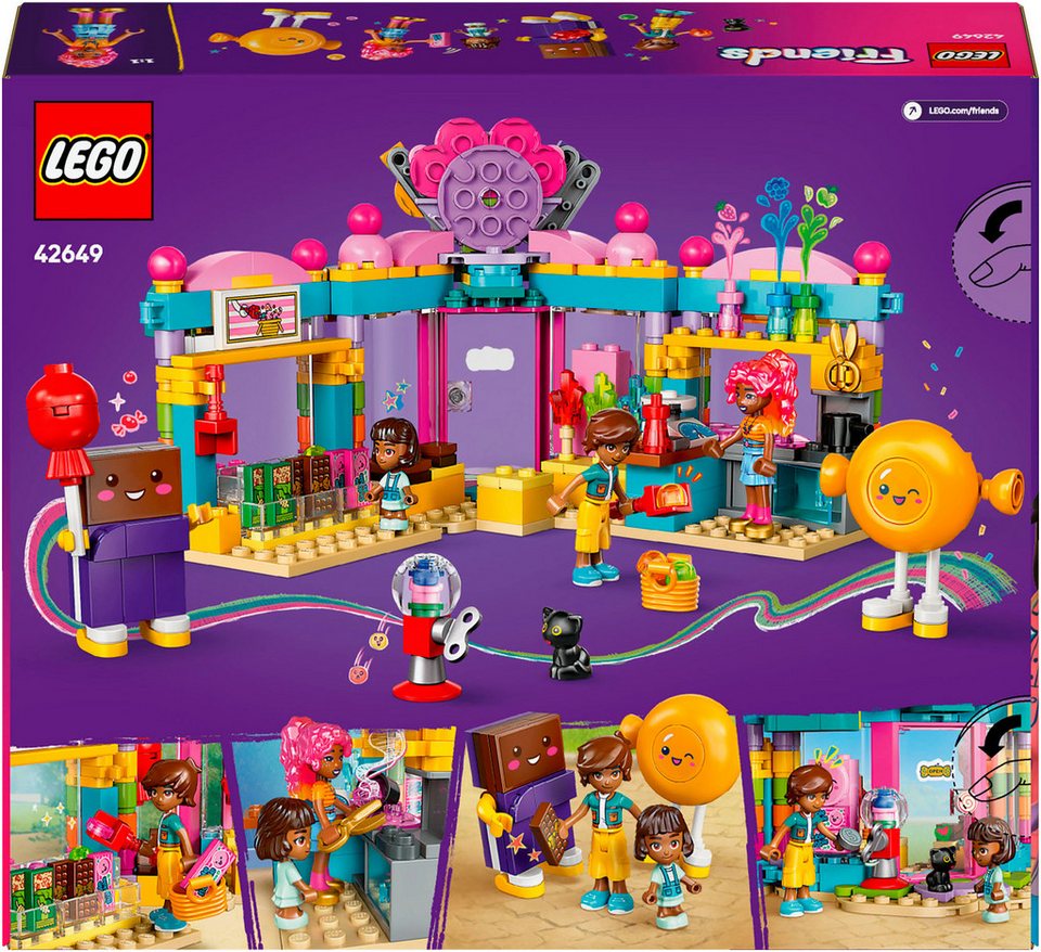 LEGO® Heartlake City Süßwarenladen (42649), LEGO Friends Konstruktionsspielsteine, (376 St), Made in Europe