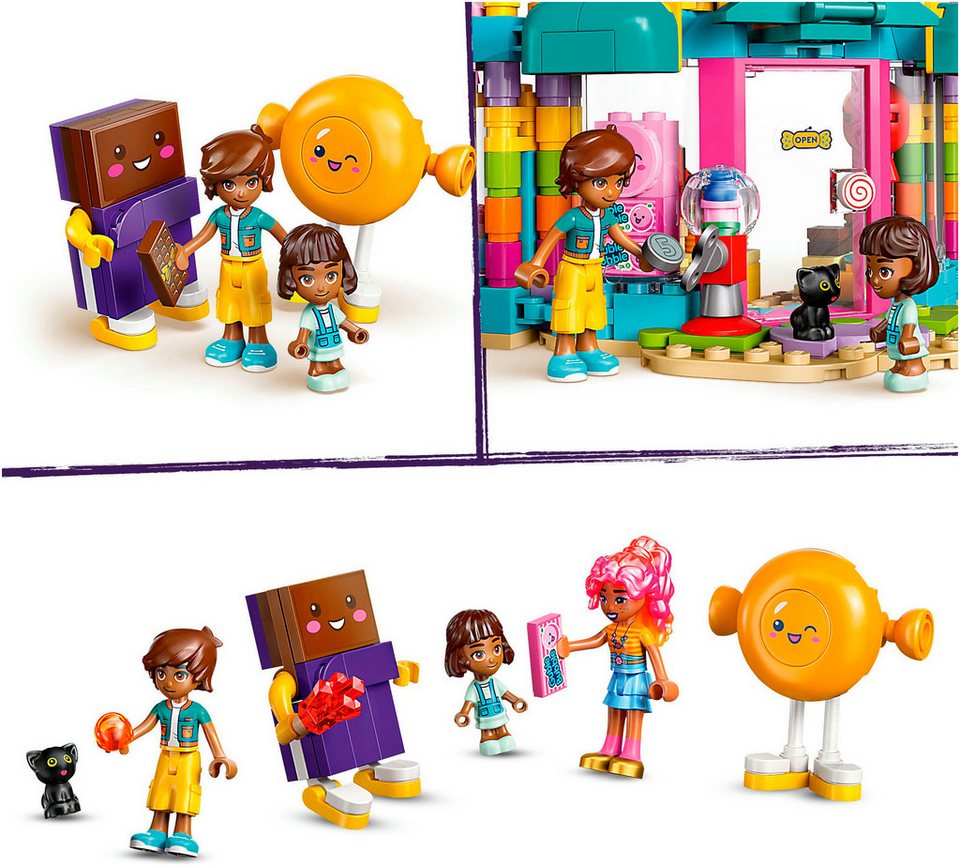 LEGO® Heartlake City Süßwarenladen (42649), LEGO Friends Konstruktionsspielsteine, (376 St), Made in Europe