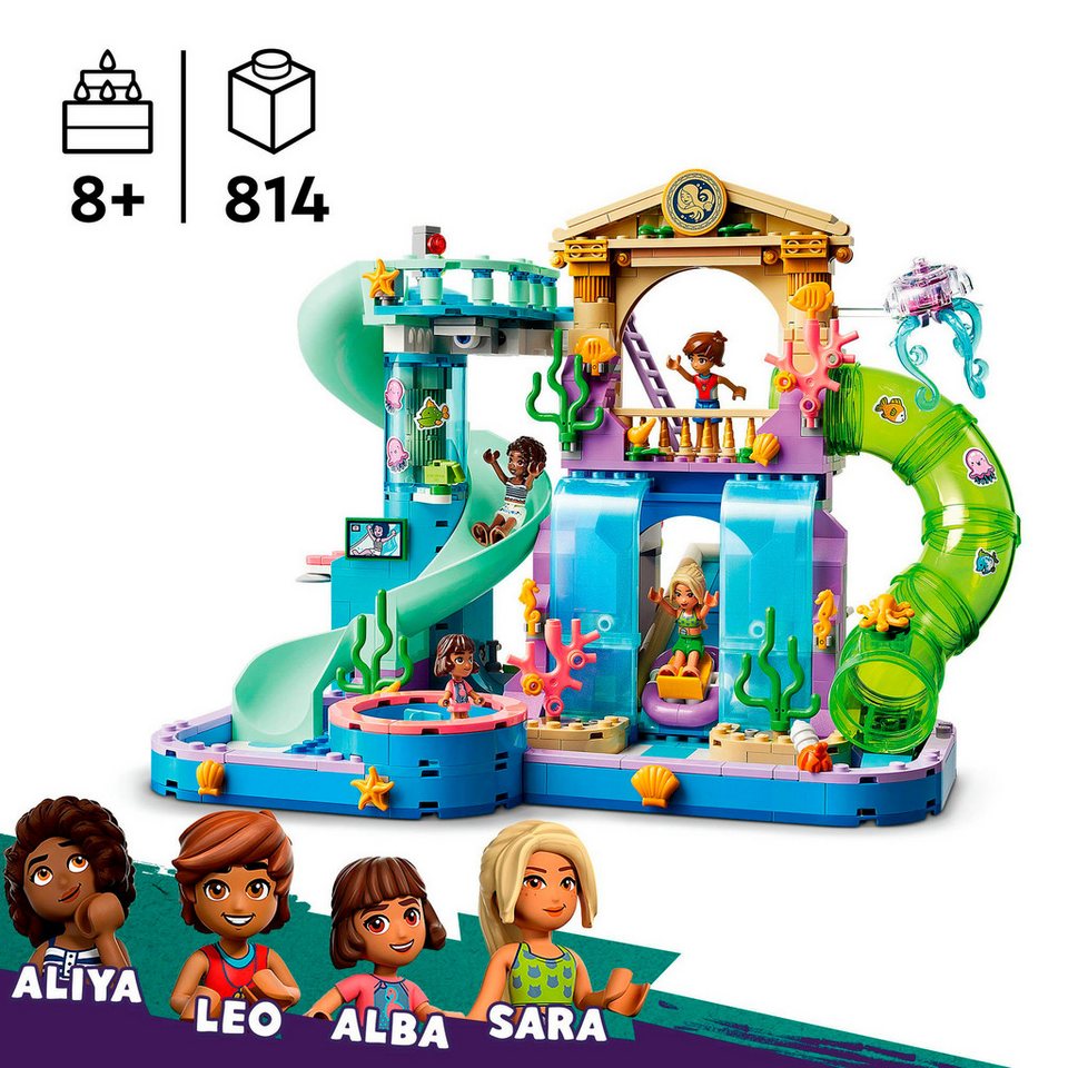 LEGO® Heartlake City Wasserpark (42630), LEGO Friends Konstruktionsspielsteine, (814 St), Made in Europe