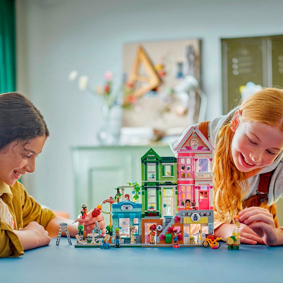 LEGO® Heartlake City Wohn- und Einkaufsstraße (42670), LEGO Friends Konstruktionsspielsteine, (2040 St), Made in Europe