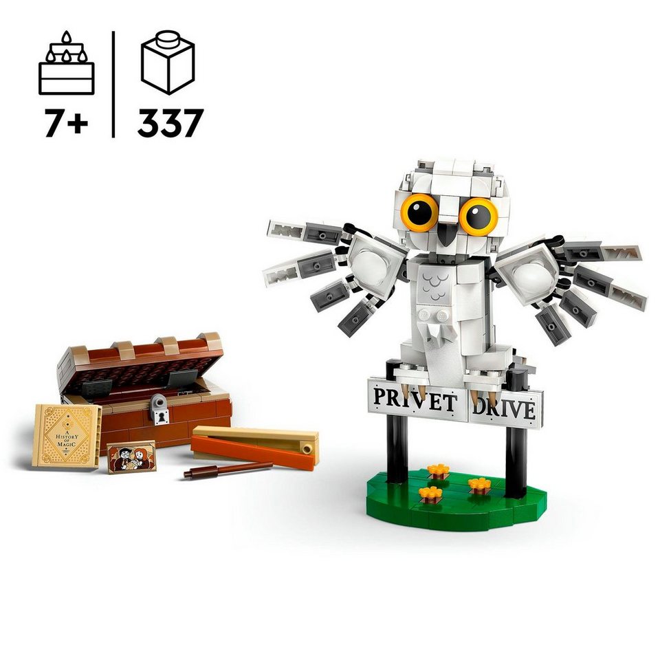 LEGO® Hedwig™ im Ligusterweg 4 (76425), LEGO® Harry Potter™ Konstruktionsspielsteine, (337 St), Made in Europe