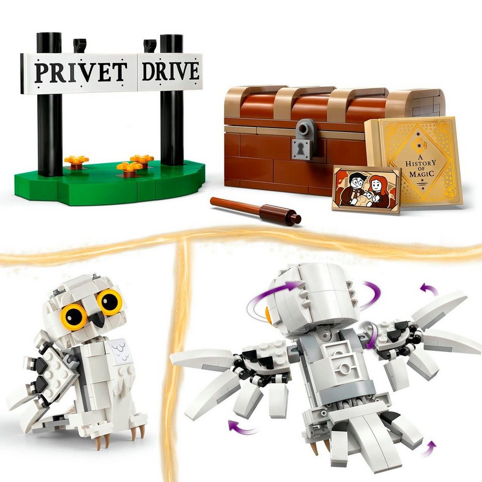 LEGO® Hedwig™ im Ligusterweg 4 (76425), LEGO® Harry Potter™ Konstruktionsspielsteine, (337 St), Made in Europe