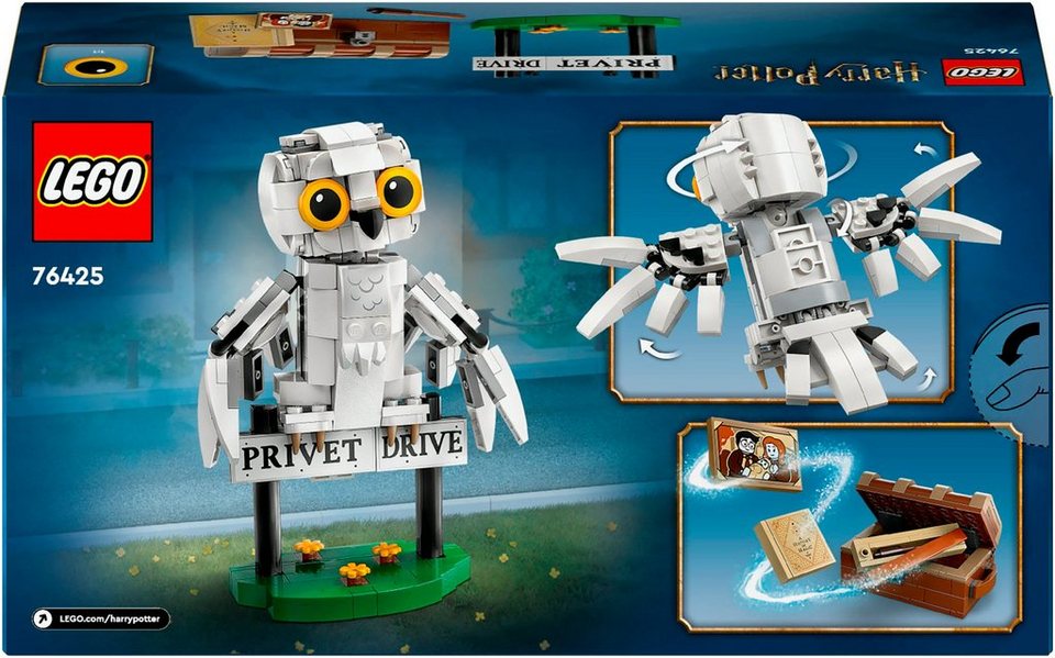 LEGO® Hedwig™ im Ligusterweg 4 (76425), LEGO® Harry Potter™ Konstruktionsspielsteine, (337 St), Made in Europe