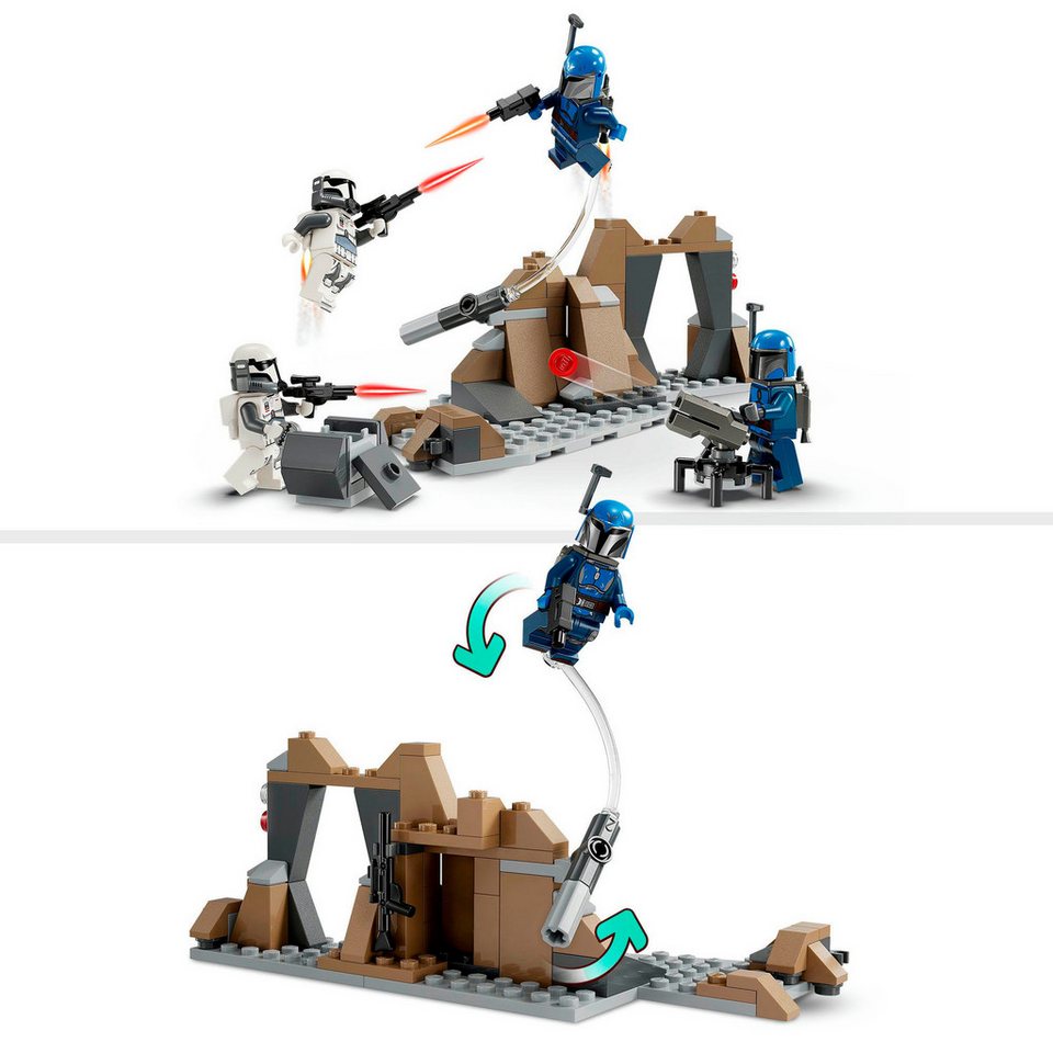 LEGO® Hinterhalt auf Mandalore™ Battle Pack (75373), LEGO Star Wars™ Konstruktionsspielsteine, (109 St), Made in Europe