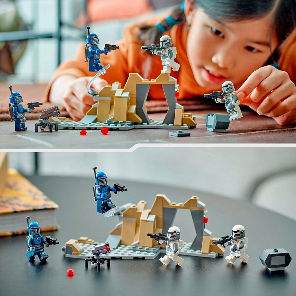 LEGO® Hinterhalt auf Mandalore™ Battle Pack (75373), LEGO Star Wars™ Konstruktionsspielsteine, (109 St), Made in Europe
