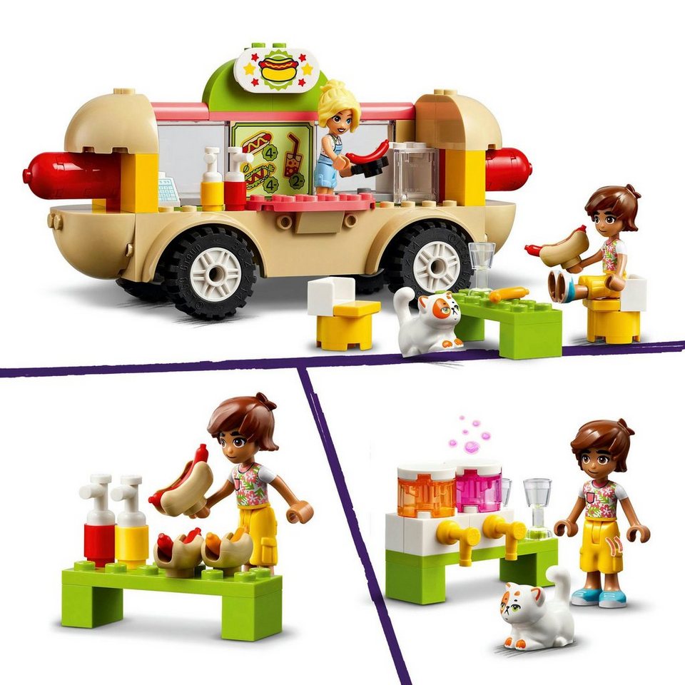 LEGO® Hotdog-Truck (42633), LEGO Friends Konstruktionsspielsteine, (100 St), Made in Europe