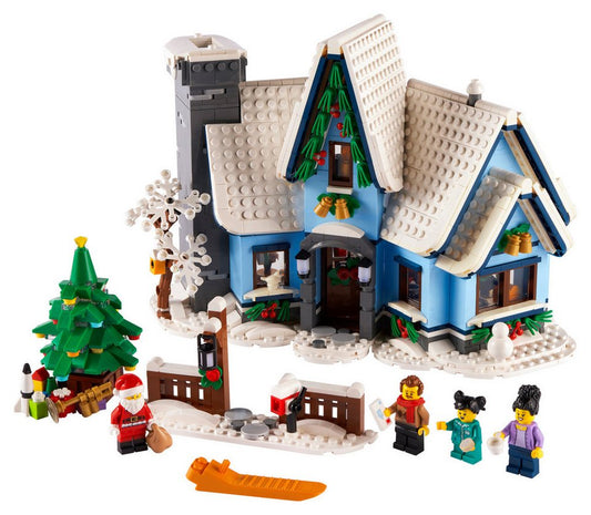 LEGO® ICONS 10293 Besuch des Weihnachtsmanns Spielbausteine, (Set, 1445 St., Set)