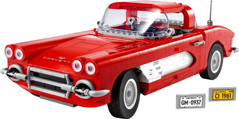 LEGO® Icons - Corvette (10321) Modellauto, klassischer Sportwagen Konstruktions-Spielset, (1210 St., 10321)