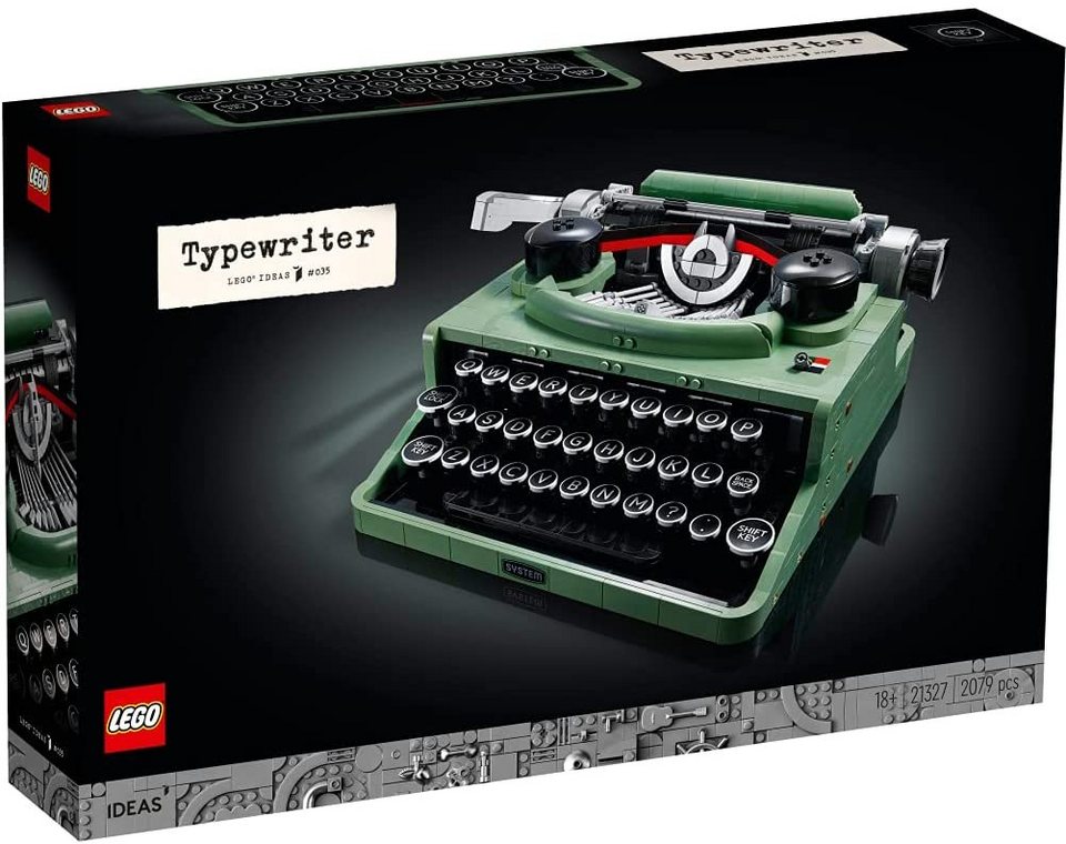 LEGO® Ideas 21327 Schreibmaschine Spielbausteine, (packung, 2079 St), Schreibmaschine