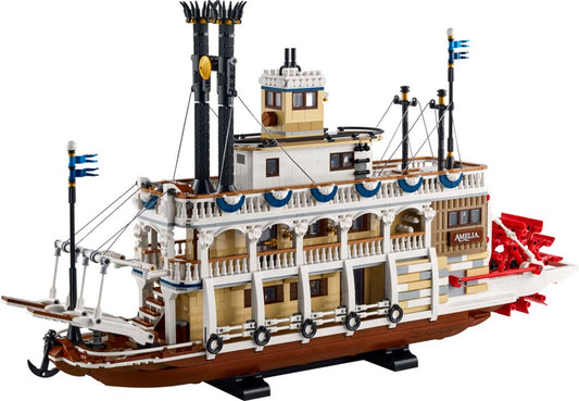 LEGO® Ideas 21356 Flussraddampfer Spielbausteine, (Set, 4090 St., Set)