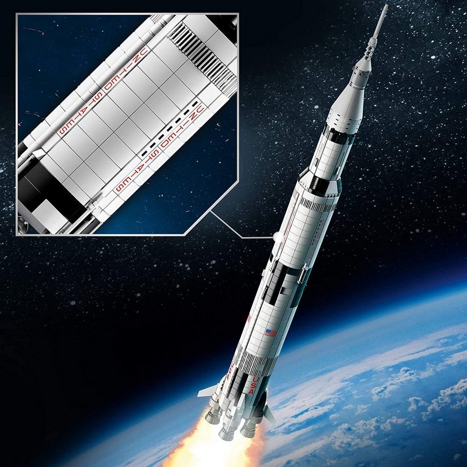 LEGO® Ideas 92176 LEGO® NASA Apollo Saturn V Spielbausteine, (1969 St)