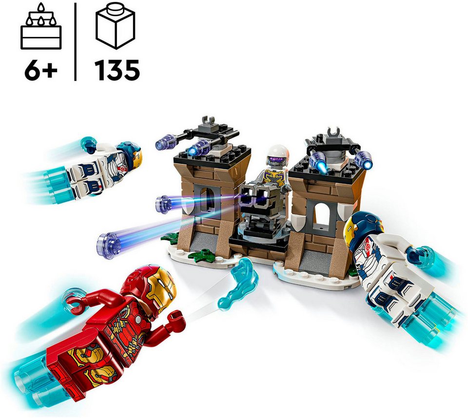LEGO® Iron Man & Iron Legion vs. HYDRA-Soldat (76288), LEGO Super Heroes Konstruktionsspielsteine, (135 St), Made in Europe