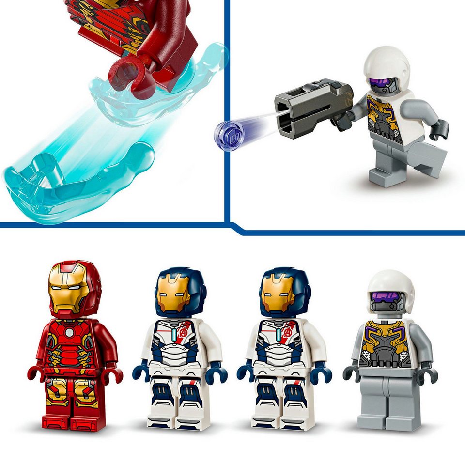 LEGO® Iron Man & Iron Legion vs. HYDRA-Soldat (76288), LEGO Super Heroes Konstruktionsspielsteine, (135 St), Made in Europe