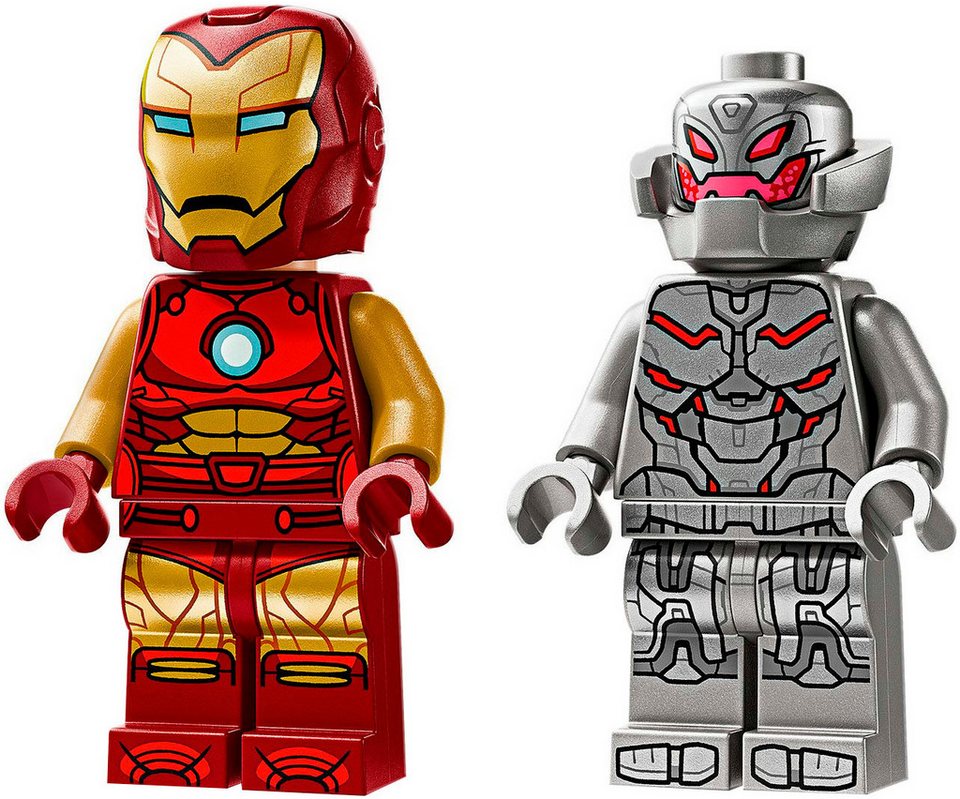 LEGO® Iron Man Mech vs. Ultron (76307), LEGO Super Heroes Konstruktionsspielsteine, (101 St), Made in Europe