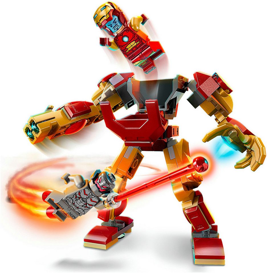 LEGO® Iron Man Mech vs. Ultron (76307), LEGO Super Heroes Konstruktionsspielsteine, (101 St), Made in Europe