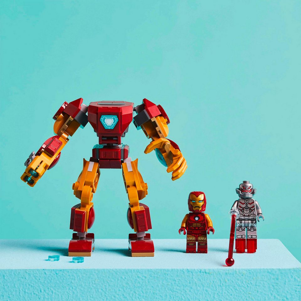 LEGO® Iron Man Mech vs. Ultron (76307), LEGO Super Heroes Konstruktionsspielsteine, (101 St), Made in Europe
