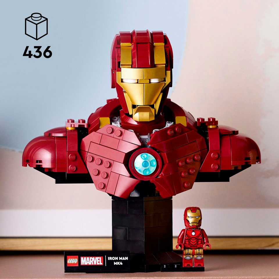 LEGO® Iron Man MK4 (76327), LEGO Super Heroes Konstruktionsspielsteine, (436 St), Made in Europe