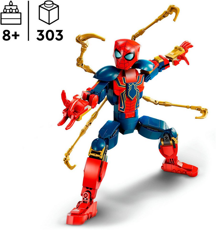 LEGO® Iron Spider-Man Baufigur (76298), LEGO Super Heroes Konstruktionsspielsteine, (303 St), Made in Europe