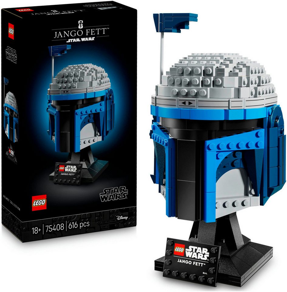 LEGO® Jango Fett Helm (75408), LEGO Star Wars ™ Konstruktionsspielsteine, (616 St), Made in Europe