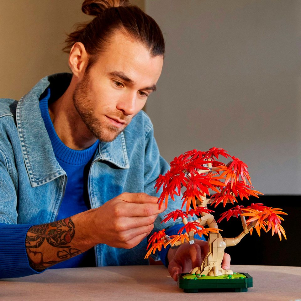 LEGO® Japanischer Roter Ahorn – Bonsai-Baum (10348), LEGO Botanicals Konstruktionsspielsteine, (474 St), Made in Europe