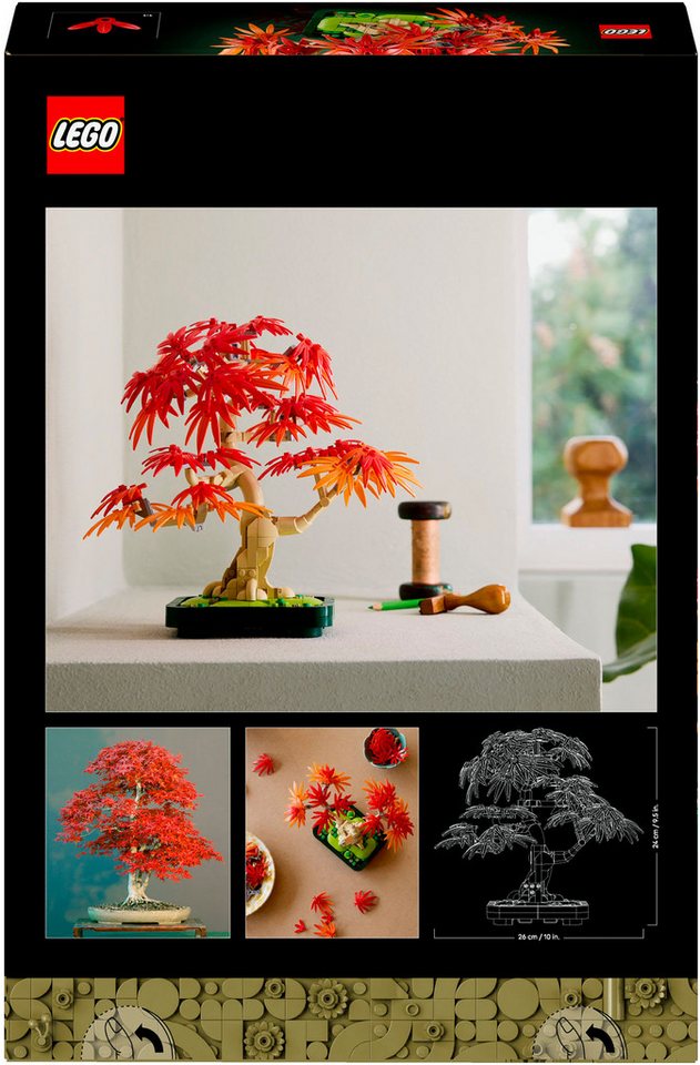 LEGO® Japanischer Roter Ahorn – Bonsai-Baum (10348), LEGO Botanicals Konstruktionsspielsteine, (474 St), Made in Europe