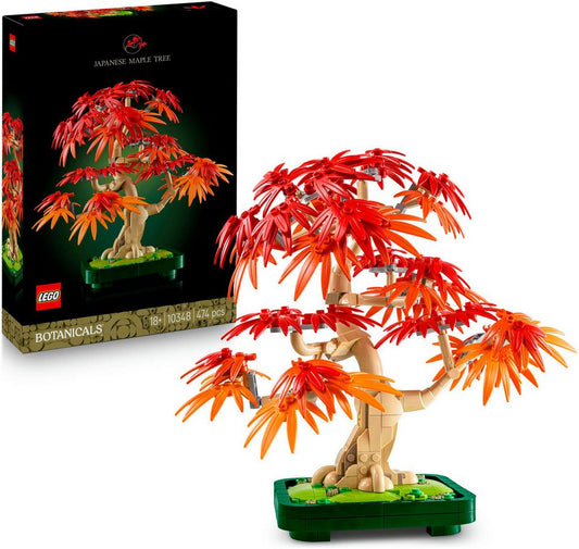 LEGO® Japanischer Roter Ahorn – Bonsai-Baum (10348), LEGO Botanicals Konstruktionsspielsteine, (474 St), Made in Europe