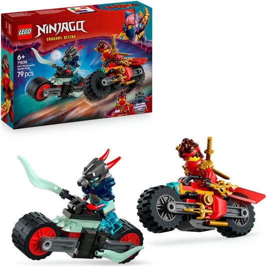 LEGO® Kais Motorradrennen (71838), LEGO Ninjago Konstruktionsspielsteine, (79 St), Made in Europe