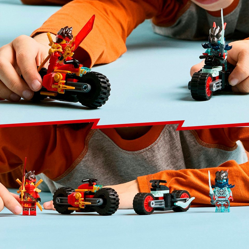LEGO® Kais Motorradrennen (71838), LEGO Ninjago Konstruktionsspielsteine, (79 St), Made in Europe
