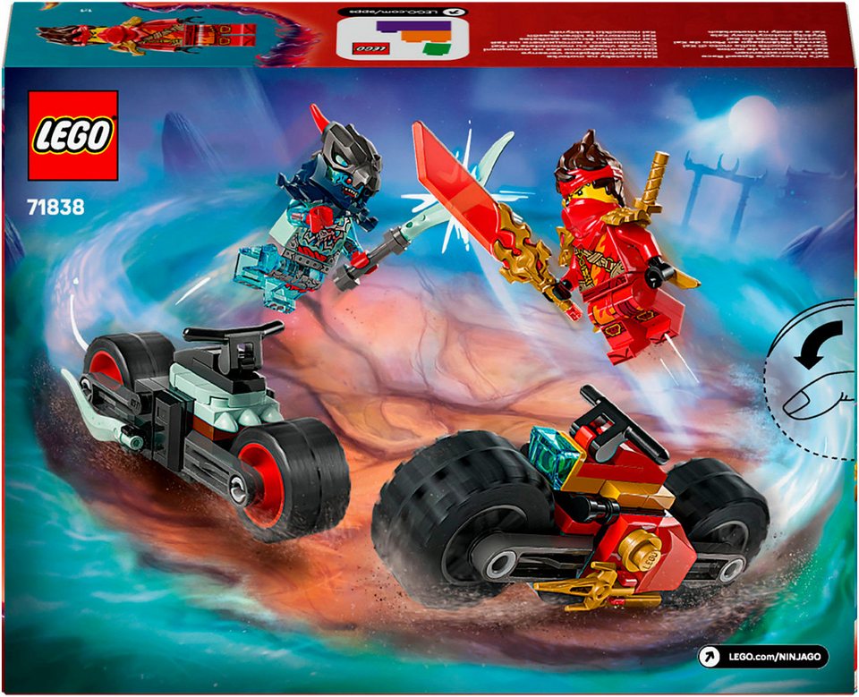LEGO® Kais Motorradrennen (71838), LEGO Ninjago Konstruktionsspielsteine, (79 St), Made in Europe