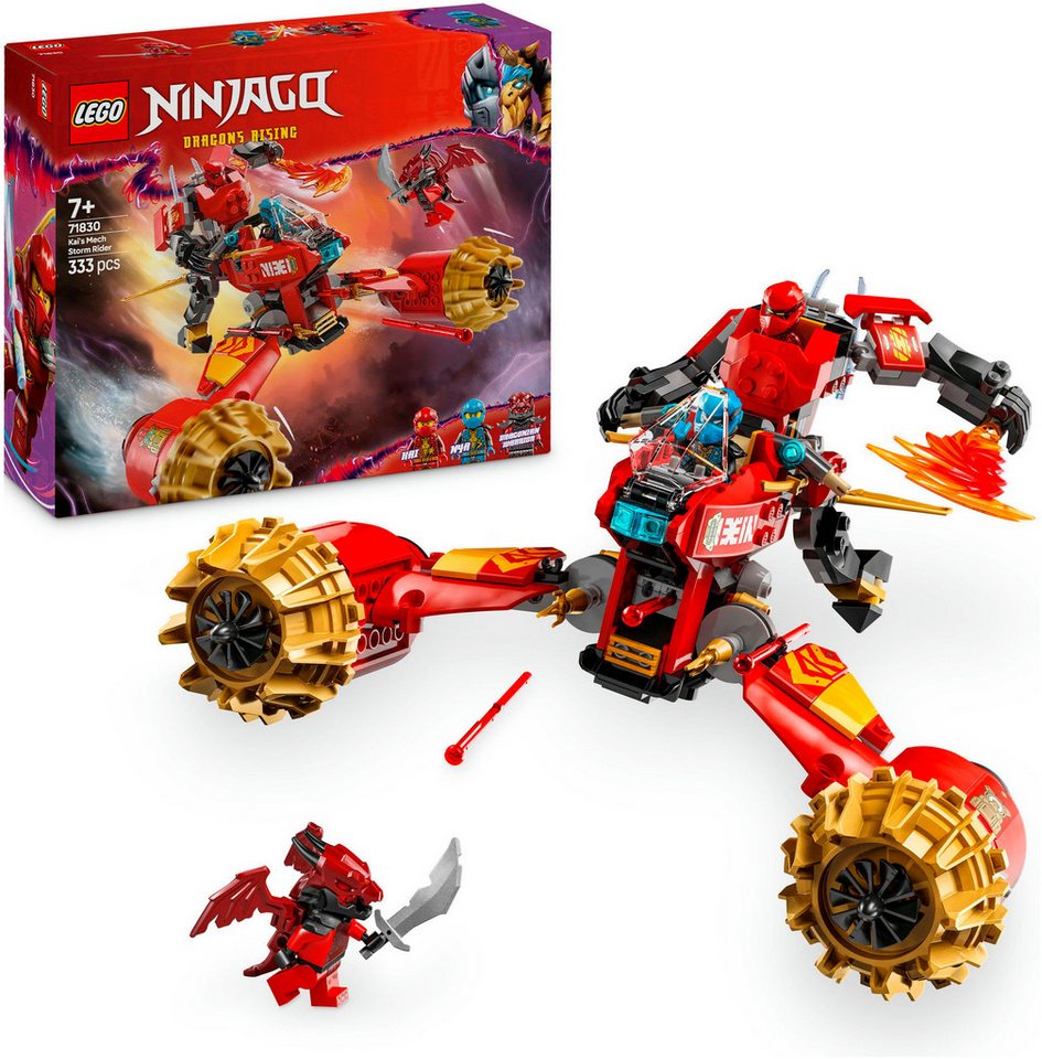 LEGO® Kais Sturmreiter-Mech (71830), LEGO Ninjago Konstruktionsspielsteine, (333 St), Made in Europe