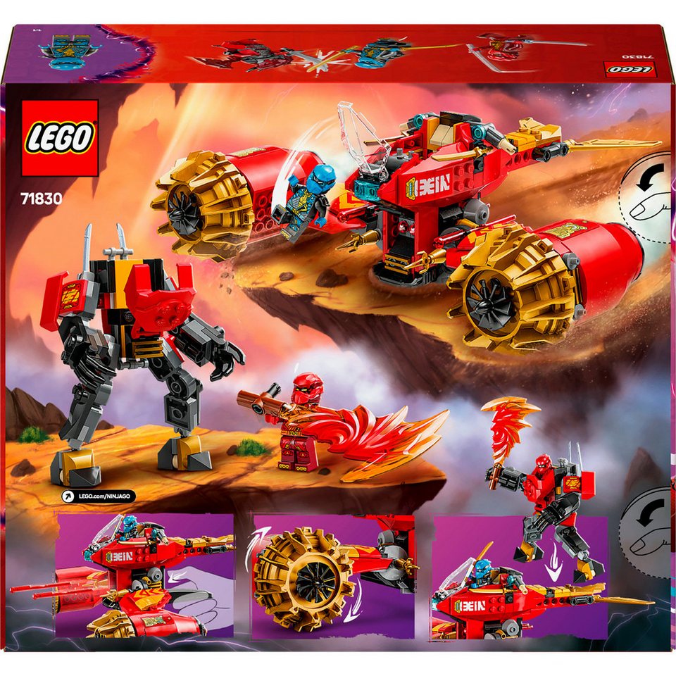 LEGO® Kais Sturmreiter-Mech (71830), LEGO Ninjago Konstruktionsspielsteine, (333 St), Made in Europe