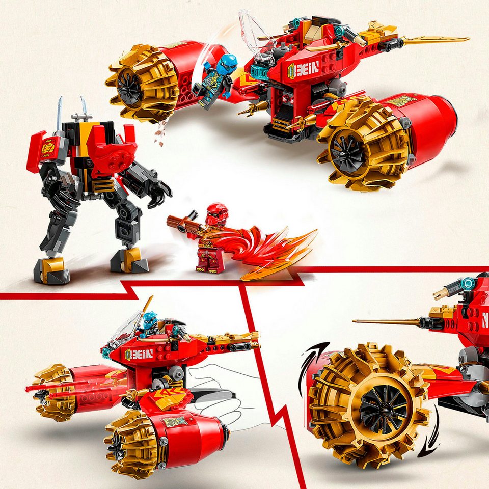 LEGO® Kais Sturmreiter-Mech (71830), LEGO Ninjago Konstruktionsspielsteine, (333 St), Made in Europe