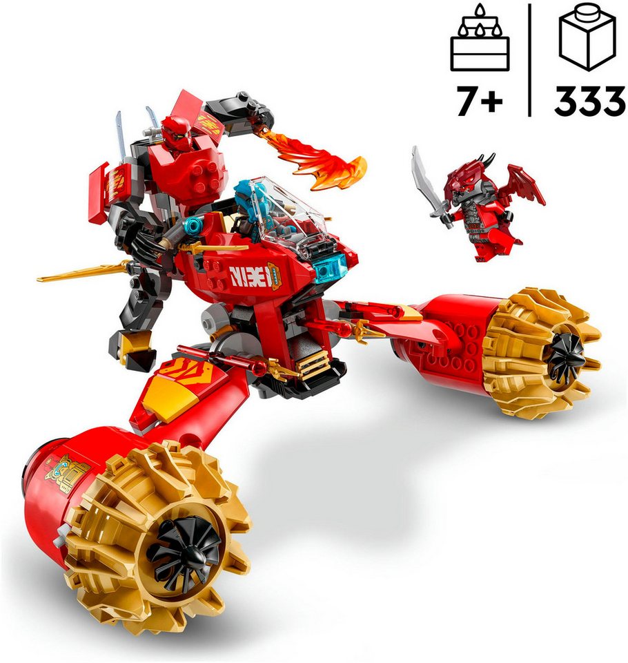LEGO® Kais Sturmreiter-Mech (71830), LEGO Ninjago Konstruktionsspielsteine, (333 St), Made in Europe