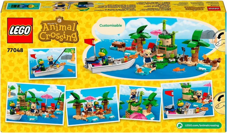LEGO® Käptens Insel-Bootstour (77048), LEGO® Animal Crossing Konstruktionsspielsteine, (233 St), Made in Europe