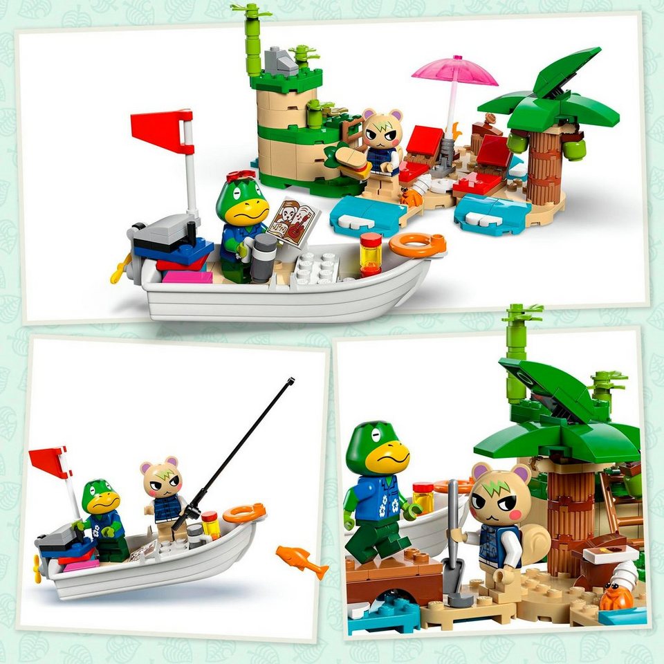 LEGO® Käptens Insel-Bootstour (77048), LEGO® Animal Crossing Konstruktionsspielsteine, (233 St), Made in Europe