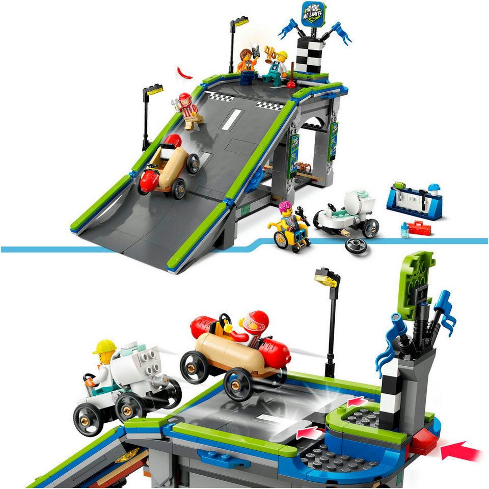 LEGO® Keine Limits: Seifenkistenrennen mit Rampe (60460), LEGO City Konstruktionsspielsteine, (436 St), Made in Europe