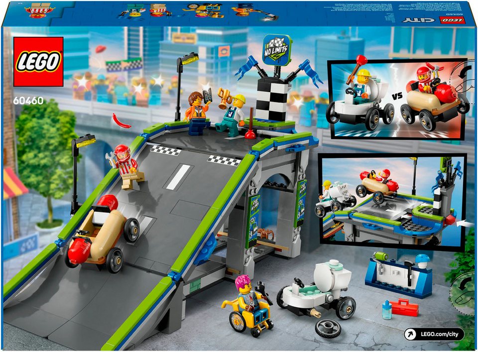 LEGO® Keine Limits: Seifenkistenrennen mit Rampe (60460), LEGO City Konstruktionsspielsteine, (436 St), Made in Europe