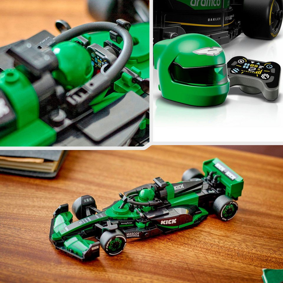 LEGO® KICK Sauber F1® Team C44 Rennauto (77247), LEGO® Speed Champions Konstruktionsspielsteine, (259 St), Made in Europe