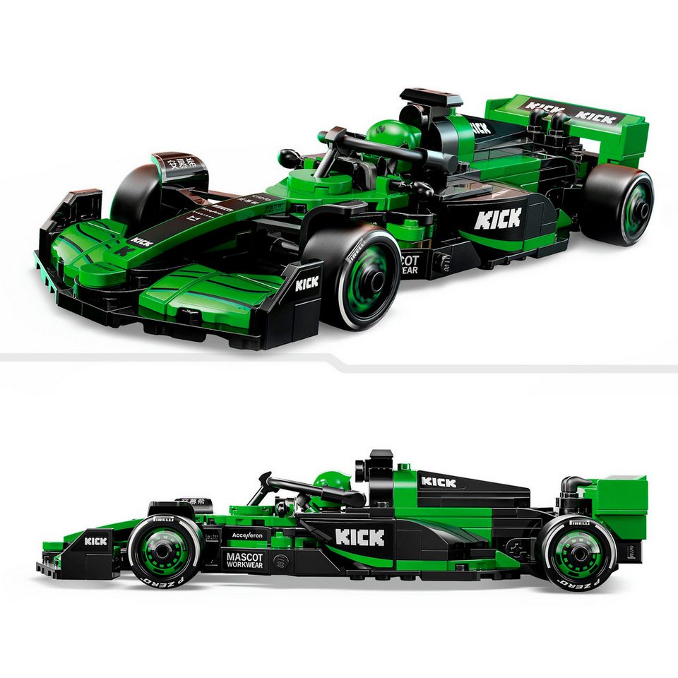 LEGO® KICK Sauber F1® Team C44 Rennauto (77247), LEGO® Speed Champions Konstruktionsspielsteine, (259 St), Made in Europe