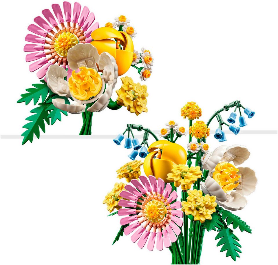 LEGO® Kleiner Sommerstrauß (10347), LEGO Botanicals Konstruktionsspielsteine, (373 St), Made in Europe