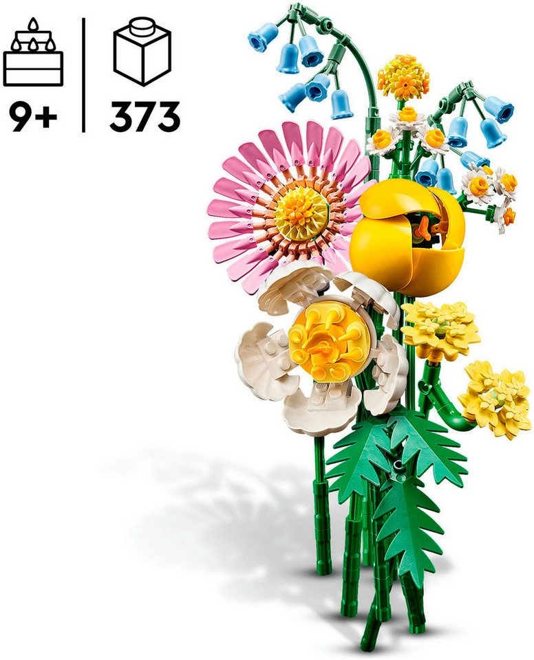 LEGO® Kleiner Sommerstrauß (10347), LEGO Botanicals Konstruktionsspielsteine, (373 St), Made in Europe