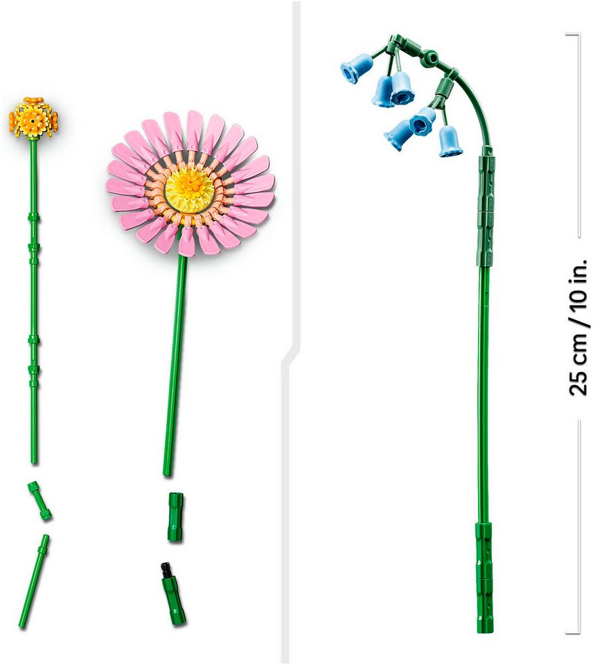 LEGO® Kleiner Sommerstrauß (10347), LEGO Botanicals Konstruktionsspielsteine, (373 St), Made in Europe